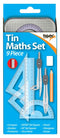 Maths Set Tin - TIGER 9 Piece Precision Tools for Students 301467