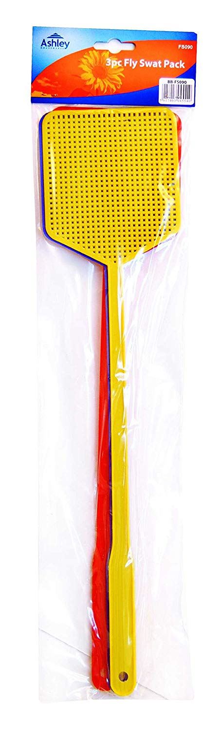 Fly Swatter Pack - BLACKSPUR 3PC FS090, Effective Pest Control