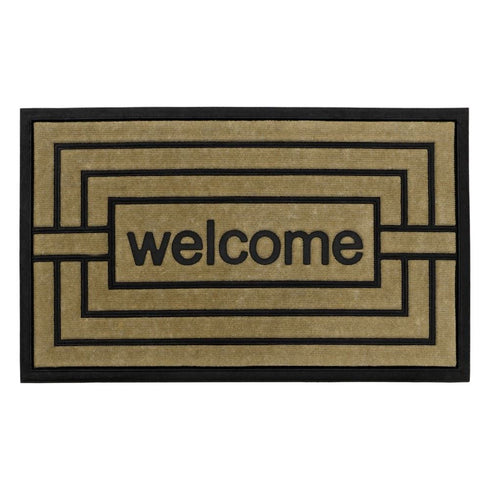 Vienna Doormat - JVL Assorted Design Rubber Backed 45x75cm