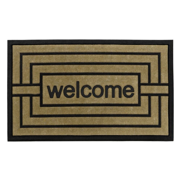 Vienna Doormat - JVL Assorted Design Rubber Backed 45x75cm