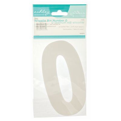 Wheelie Bin Stickers - ASHLEY NO. 0, 2/PK WS510