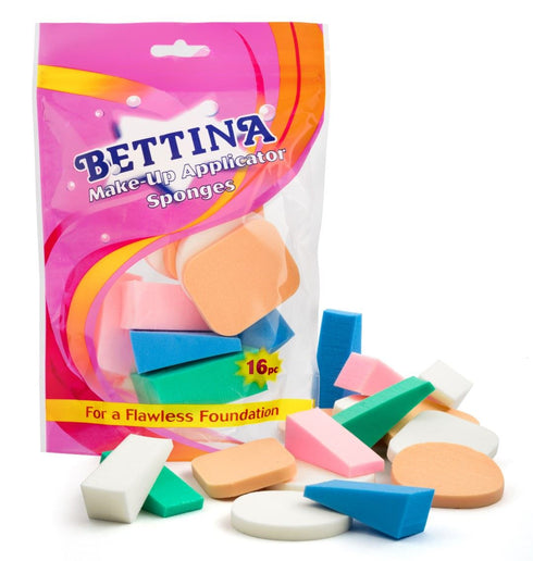 BETTINA ASSORTED MAKE-UP APPLICATOR SPONGES 16/PK. B383