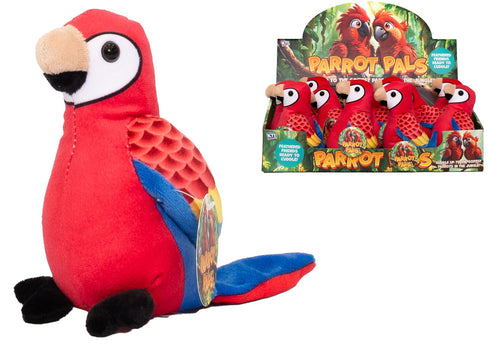ASSORTED COLOUR PARROT PALS 14CM. TY2701