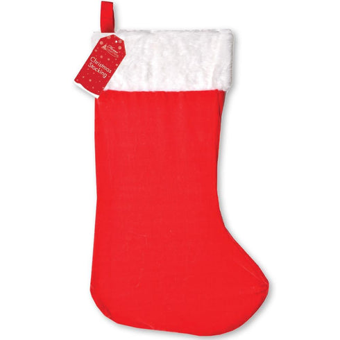 LARGE SUPER PLUSH CHRISTMAS STOCKING 25 INCH. SDPL