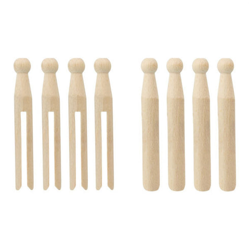 Wooden Dolly Pegs - ELLIOTTS BEECH WOOD 24 PACKS 10F80869