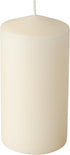 PACK OF 8 CREAM PILLAR CANDLES 50 X 100 MM. PS17981