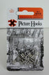 Nickel Plated Picture Hooks - SHAW X Extra Large No. 4, 2/Pack FS12845