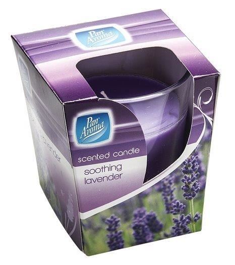 Soothing Lavender Candle - PAN AROMA Clear Glass | PAN0297
