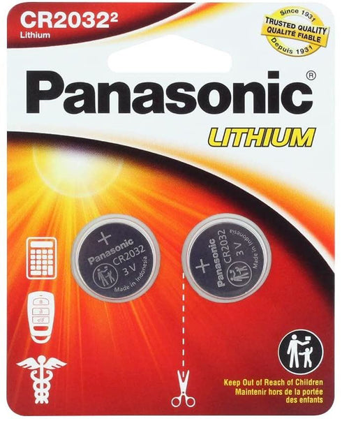 CR2032 Coin Battery - Panasonic Twin Pack for Reliable Power