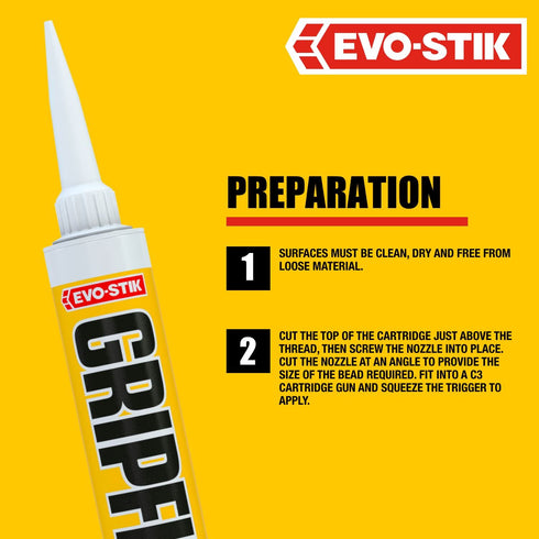 Solvent Free Adhesive - EVO-STIK GRIPFILL 350ML 30812124