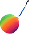 KANDY TOYS NEON RAINBOW BALL 24CM WITH KEYCHAIN. TY8410