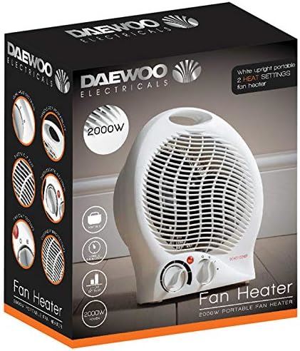 Daewoo Fan Heater 2000W HEA1926GE - Stay Warm and Cozy