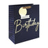 EUROWRAP NAVY HAPPY BIRTHDAY LARGE GIFT BAG APX 27 X 33 X 14 CM. 35401-2C