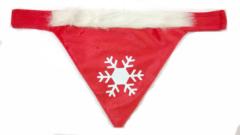 FESTIVE DOG OR CAT BANDANA COLLAR SNOWFLAKE DESIGN. YS14510