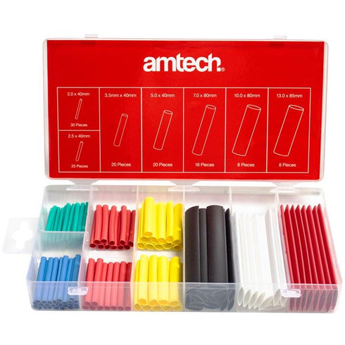 Heat Shrink Tubing Kit - AMTECH 127pcs Assortment AMS6203