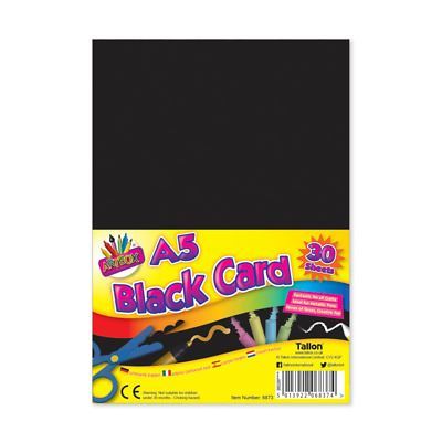Black Activity Card A5 - ART BOX 30 Sheets TA6874