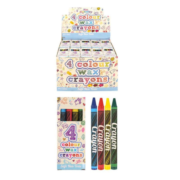 Kids Party Bag Crayons - 120 Pack Wax Crayons for Fun Favors
