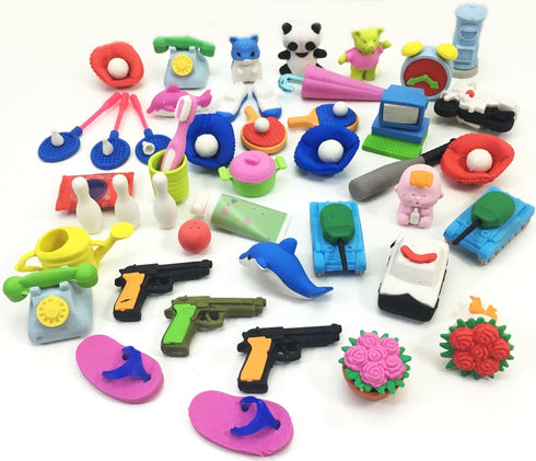 Novelty Erasers Set - Cute Assorted Designs for Kids 8671