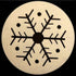 8 CHRISTMAS FELT COASTERS CREAM. DP54765