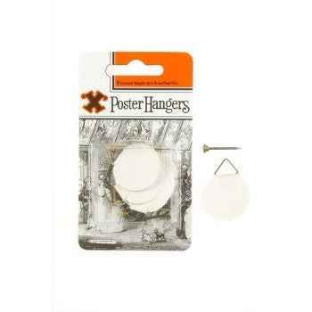 Poster Hangers with Brass Head Pins - SHAW X GUMMED 6 Pack