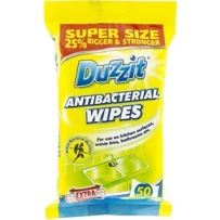 Antibacterial Jumbo Wipes - DUZZIT 50 Pack DZT002A