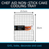 CHEF AID NON-STICK CAKE COOLING TRAY 23 X 35 CM. 10E00053
