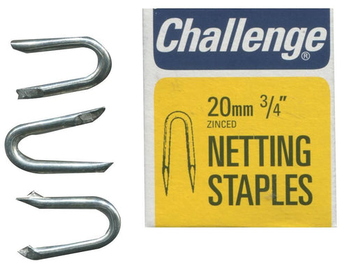 Netting Staples 30mm - Zinc Plated for Durability, 225g Pack