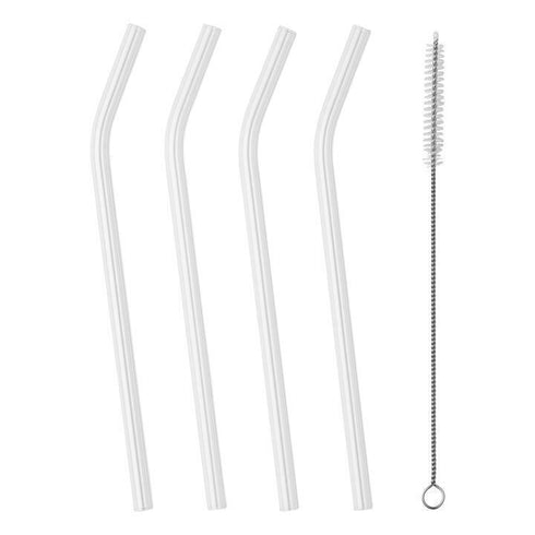 Glass Drinking Straws - TALA 4-Pack with Cleaning Brush 10A14387