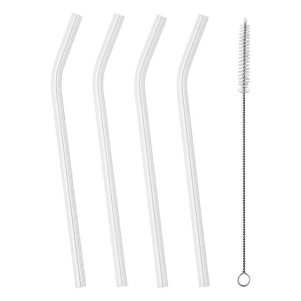 Glass Drinking Straws - TALA 4-Pack with Cleaning Brush 10A14387