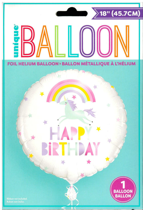 Rainbow Unicorn Balloon - Perfect for Birthday Celebrations