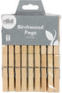Birchwood Clothes Pegs - ELLIOTT 36 PCS Hardwood Laundry Clips