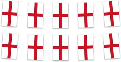 SHATCHI ENGLAND ST GEORGES BUNTING 20 FLAG 10M. 117940