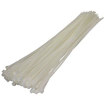 White Cable Ties - STAR PACK 12 300MM X 4.8MM 72098