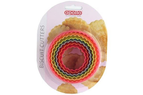 Plastic Biscuit Cutters - APOLLO 6 Pack AP9385