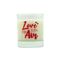 LUMAR AROMATIC VANILLA SCENTED LOVE IS IN THE AIR GLASS CANDLE JAR. PS109381