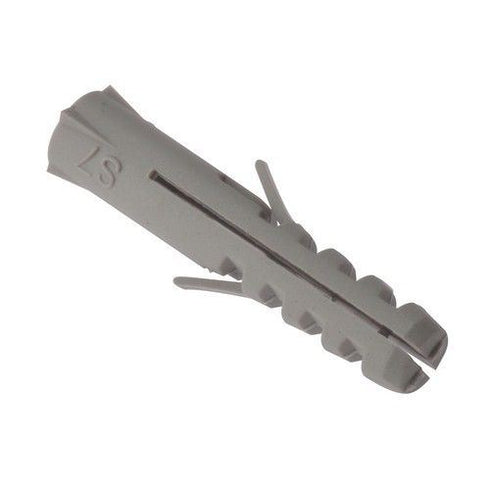 Heavy Duty Wall Plugs - STAR PACK 16 Rimless Grey Nylon M8x40mm