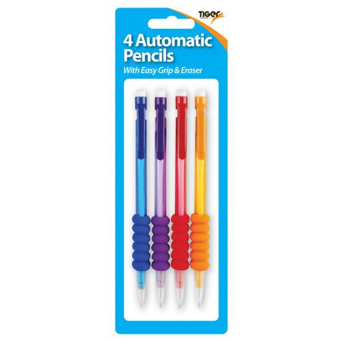 Mechanical Pencil Pack - TIGER with Eraser Tip 4/PK T301663