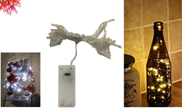 RED BATTERY OPERATED 40 LED STRING. BML88820_RED