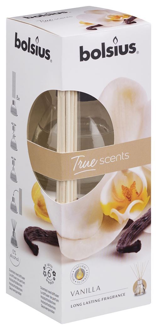 BOLSIUS TRUE SCENTS FRAGRANCE DIFFUSER 45ML - VANILLA. 101926800475