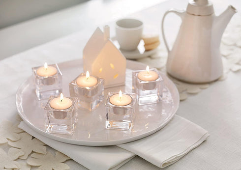 BOLSIUS TEALIGHT CANDLE WHITE 8 HRS PACK OF 50. 103630519700