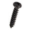 Black Wood Screws - FAST PAK VALUE 0812 Round Head, 12 Pack