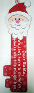 CUTE SANTA CHRISTMAS GLITTER GIANT WOODEN MAGIC SANTA KEY NOVELTY DECORATION .. NO CHIMNEY. DP54188