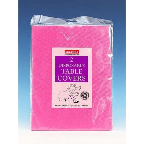 Hot Pink Table Cover - Disposable 90x90 - Caroline CV1330