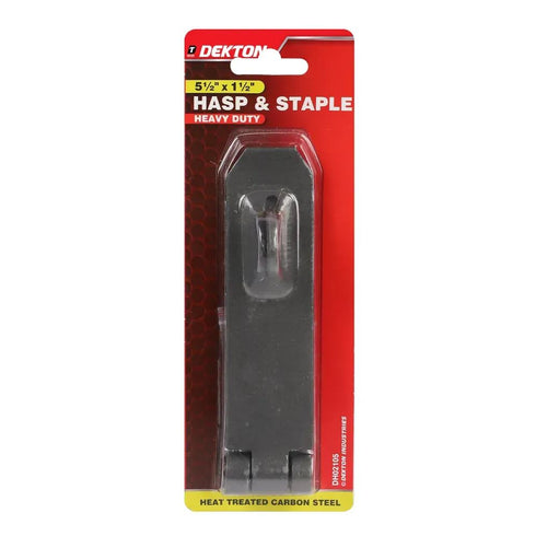 DEKTON HEAVY DUTY HASP & STAPLE GREY 5.5" X 1.5 ". DTDH02105