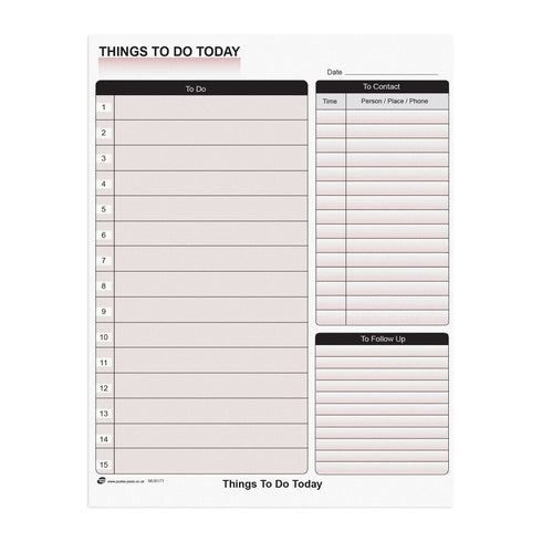 PUKKA THINGS TO DO TODAY NOTE PAD 50 SHEETS 2/PK. MU8171