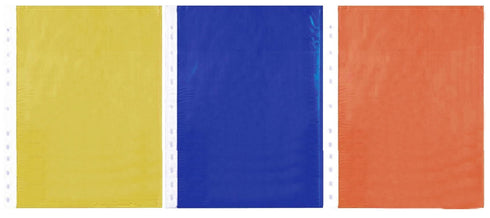 Coloured Punched Pockets 30-Pack - Durable CLPN Organizers