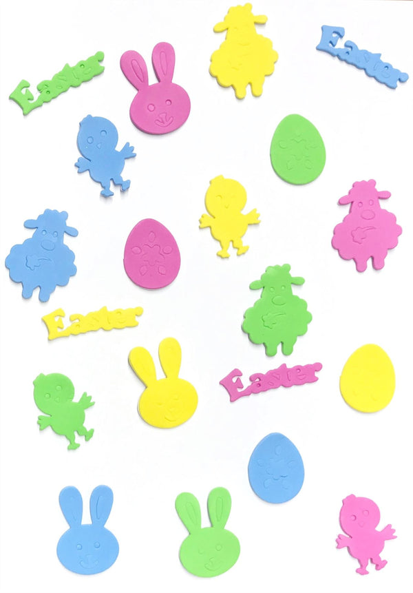 70 FOAM EASTER STICKERS. EW19359