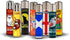 Clipper Lighters Bulk 40-Pack - Assorted Random Designs
