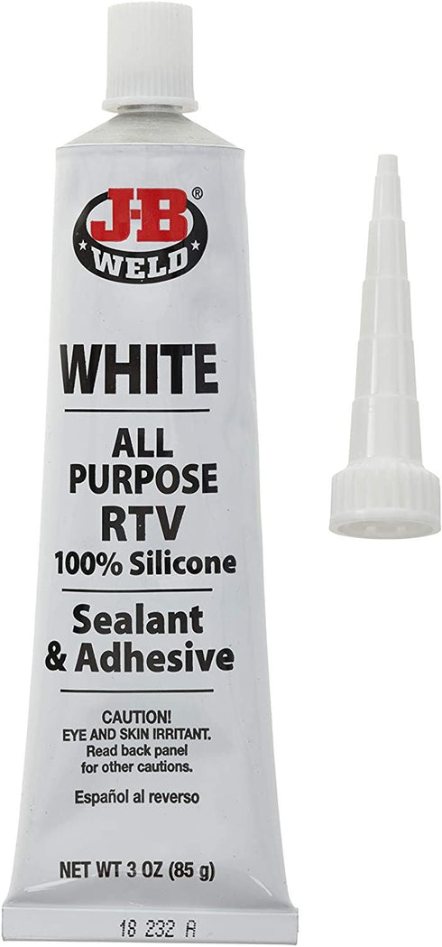 JB Weld White Silicone RTV 85G 31312 - All-Purpose Sealant