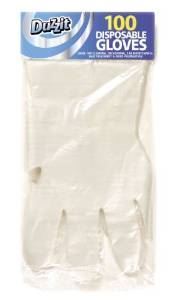 Disposable Food Gloves - 100 PCS Clear Plastic Service Gloves